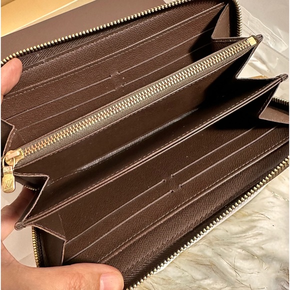 Louis Vuitton Zippy zip long Damier Ebene Brown Interior Wallet Box and duster - Picture 2 of 16